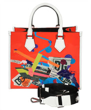 Load image into Gallery viewer, Printed leather tote bag
