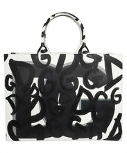 Load image into Gallery viewer, DG Daily printed leather tote bag

