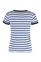 Load image into Gallery viewer, Striped cotton t-shirt
