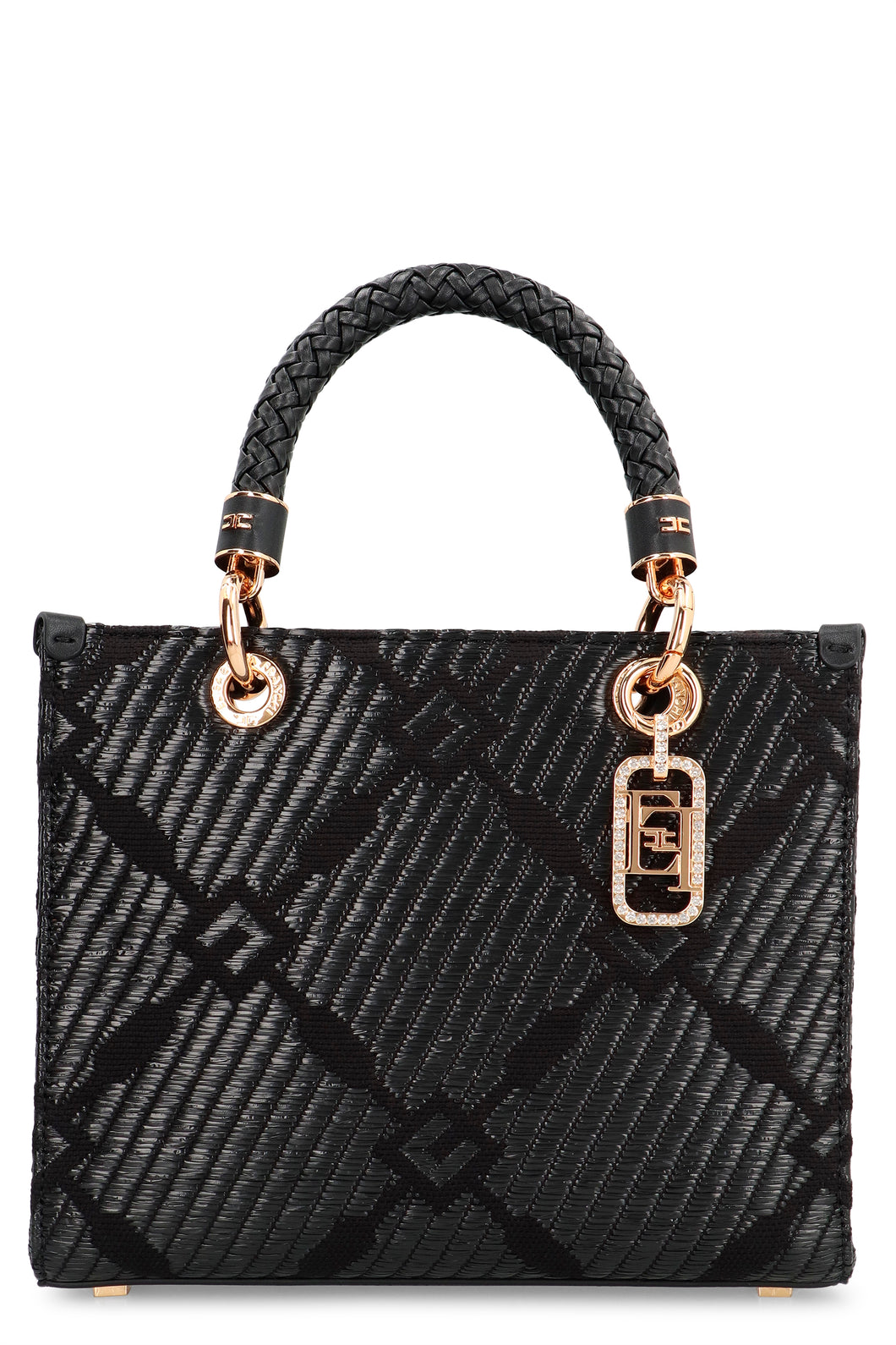 Jacquard fabric tote
