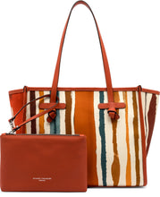 Load image into Gallery viewer, Marcella canvas and leather shopping bag

