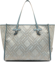 Load image into Gallery viewer, Marcella canvas and leather shopping bag
