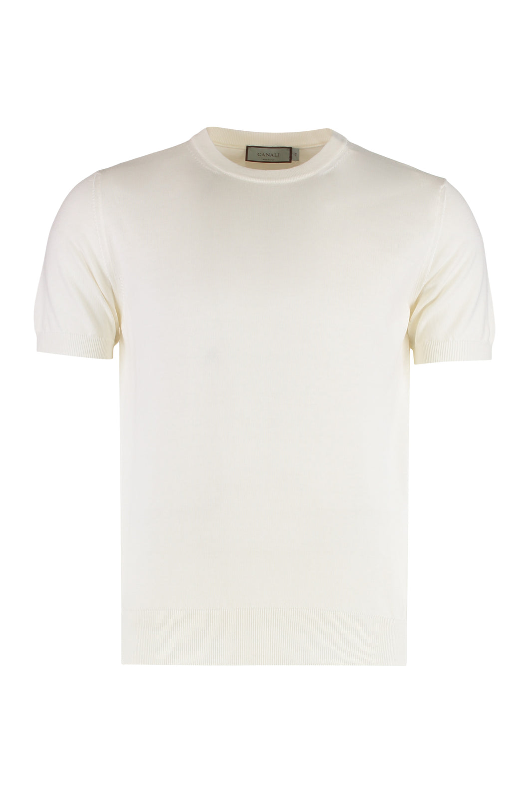 Cotton short sleeve sweater