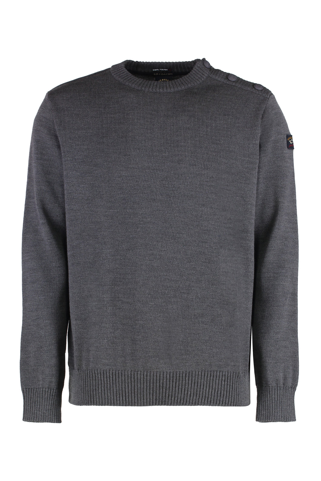 virgin wool crew-neck sweater