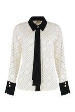 Load image into Gallery viewer, Shirt in georgette with bi-color print

