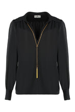 Load image into Gallery viewer, Shirt in georgette with necklace
