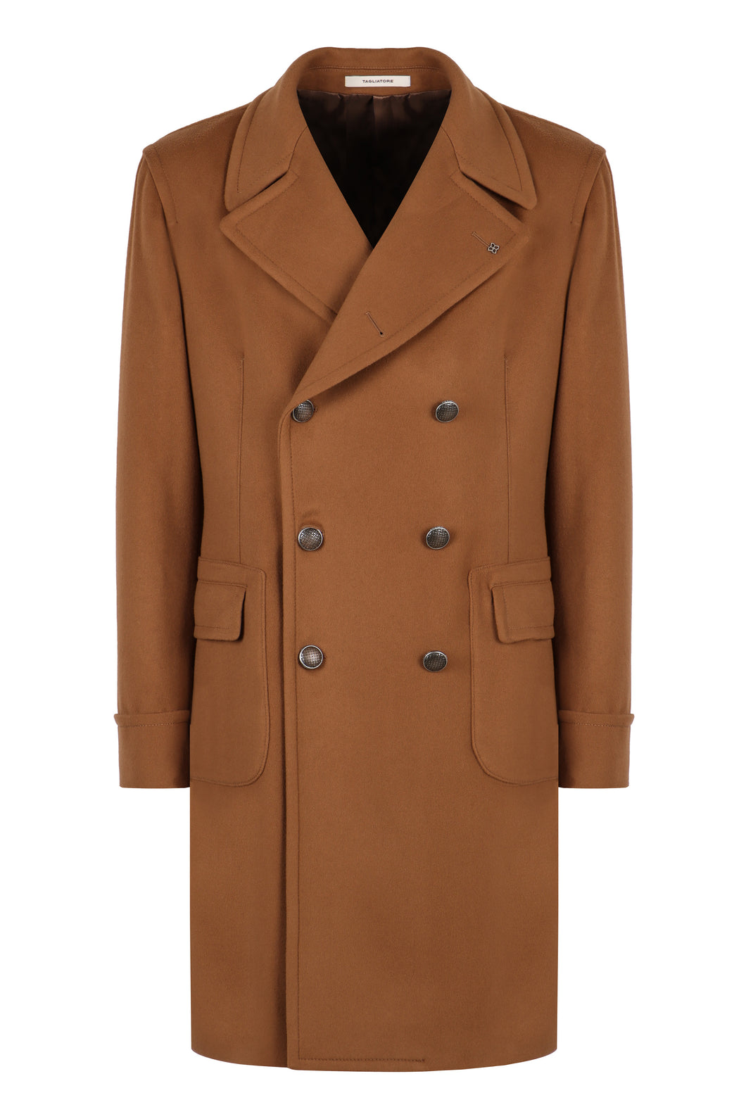 Carlo double-breasted wool and cashmere coat