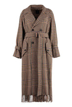 Load image into Gallery viewer, Cartone belted double-breasted coat
