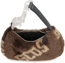 Load image into Gallery viewer, Faux fur Hobo bag
