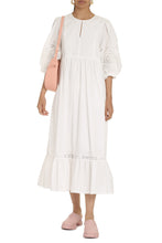 Load image into Gallery viewer, Cerbero lace inserts cotton dress
