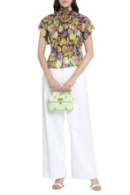 Load image into Gallery viewer, Cesena printed silk blouse

