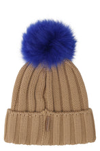 Load image into Gallery viewer, Wool beanie with pom-pom
