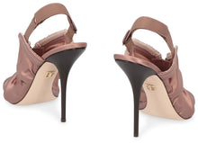 Load image into Gallery viewer, Satin slingback pumps
