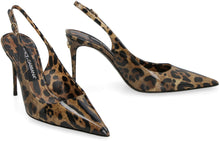 Load image into Gallery viewer, KIM DOLCE&amp;GABBANA - Leather pointy-toe slingbacks
