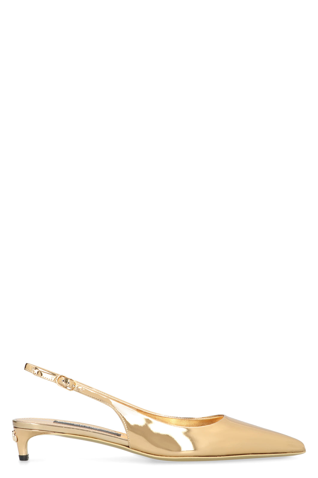 Leather slingback pumps