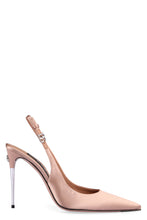 Load image into Gallery viewer, Satin slingback pumps
