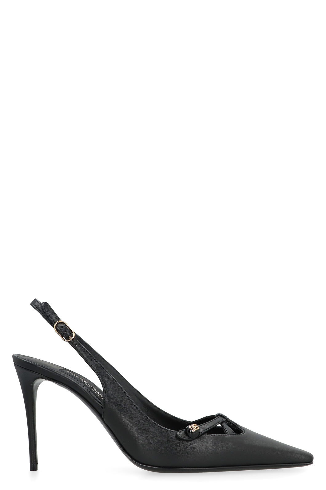 Leather slingback pumps