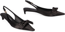 Load image into Gallery viewer, Satin slingback pumps
