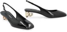 Load image into Gallery viewer, Patent leather slingback pumps
