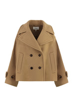 Load image into Gallery viewer, Double-breasted wool coat
