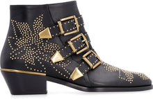 Load image into Gallery viewer, Studded leather ankle boots
