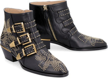 Load image into Gallery viewer, Studded leather ankle boots

