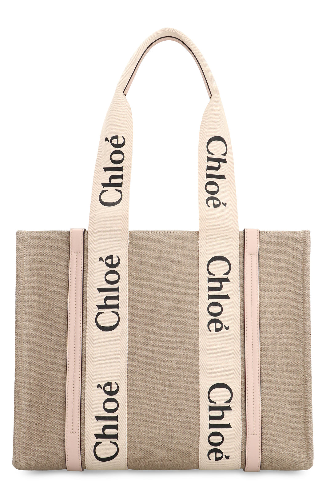 Woody linen tote bag