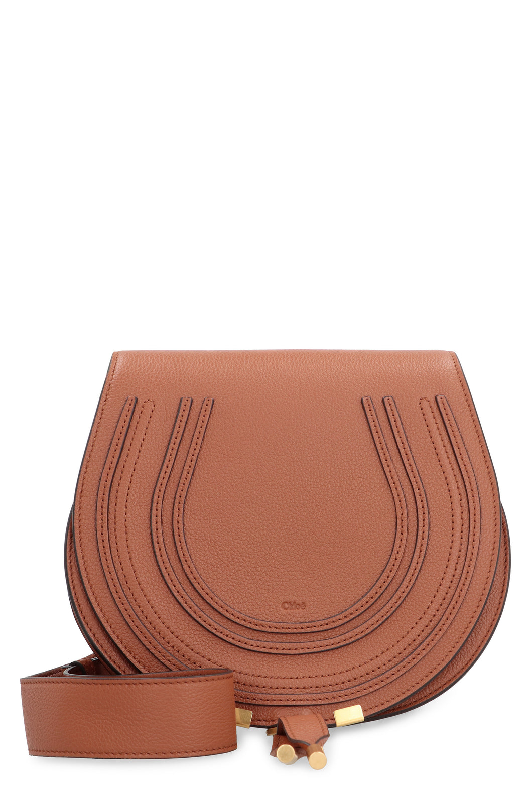 Marcie leather saddle bag