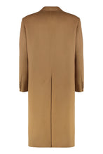 Load image into Gallery viewer, Double-breasted coat in wool and cashmere
