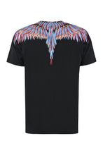 Load image into Gallery viewer, Lines Wings Printed cotton T-shirt
