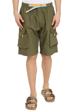 Load image into Gallery viewer, Cotton cargo bermuda shorts

