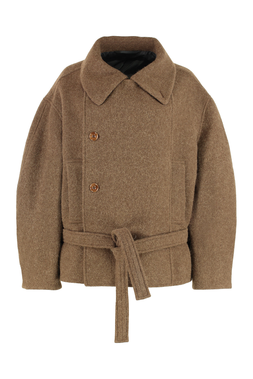 Wool and alpaca coat