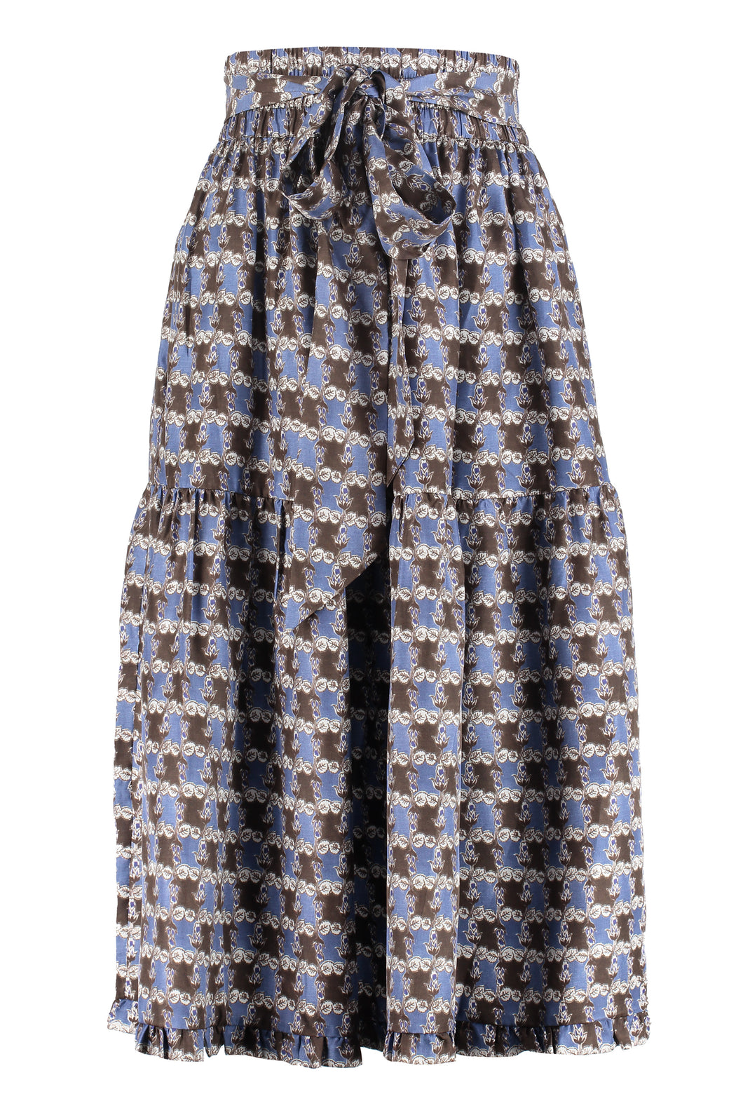 Coco printed silk skirt