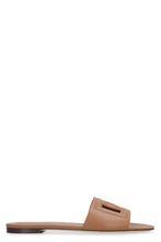 Load image into Gallery viewer, Leather slides with logo
