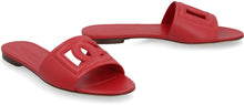Load image into Gallery viewer, Leather slides with logo
