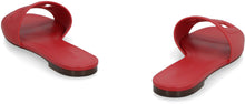 Load image into Gallery viewer, Leather slides with logo
