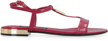 Load image into Gallery viewer, Patent leather flat sandals
