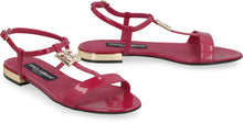 Load image into Gallery viewer, Patent leather flat sandals
