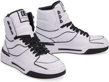 Load image into Gallery viewer, New Roma leather mid-top sneakers
