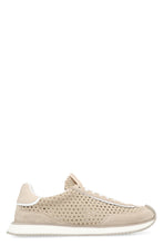 Load image into Gallery viewer, Leather and fabric low-top sneakers
