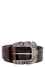 Load image into Gallery viewer, Embellished buckle leather belt

