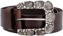 Load image into Gallery viewer, Embellished buckle leather belt
