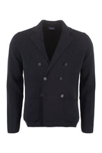 Load image into Gallery viewer, Knitted double-breasted blazer
