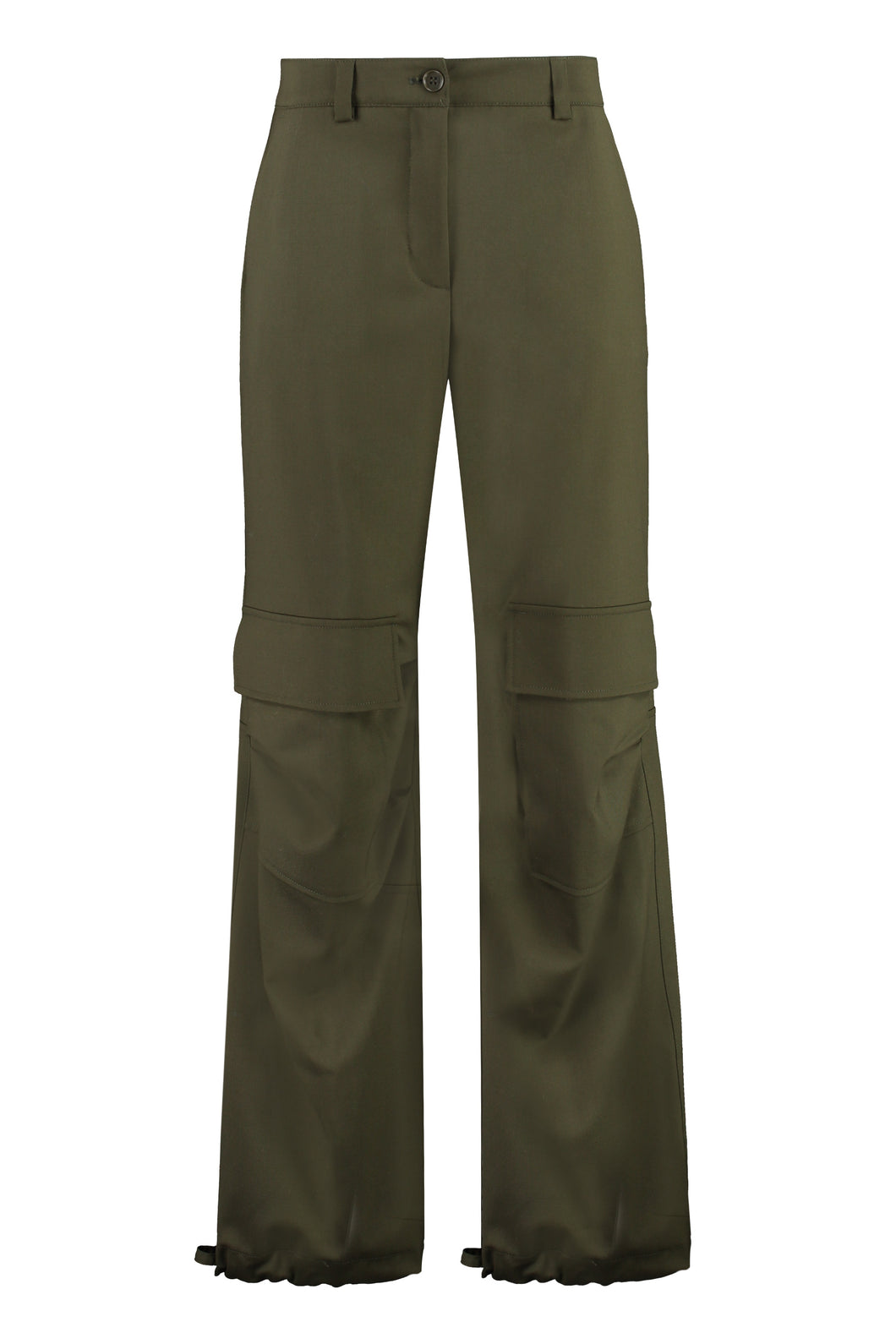 Wool cargo trousers