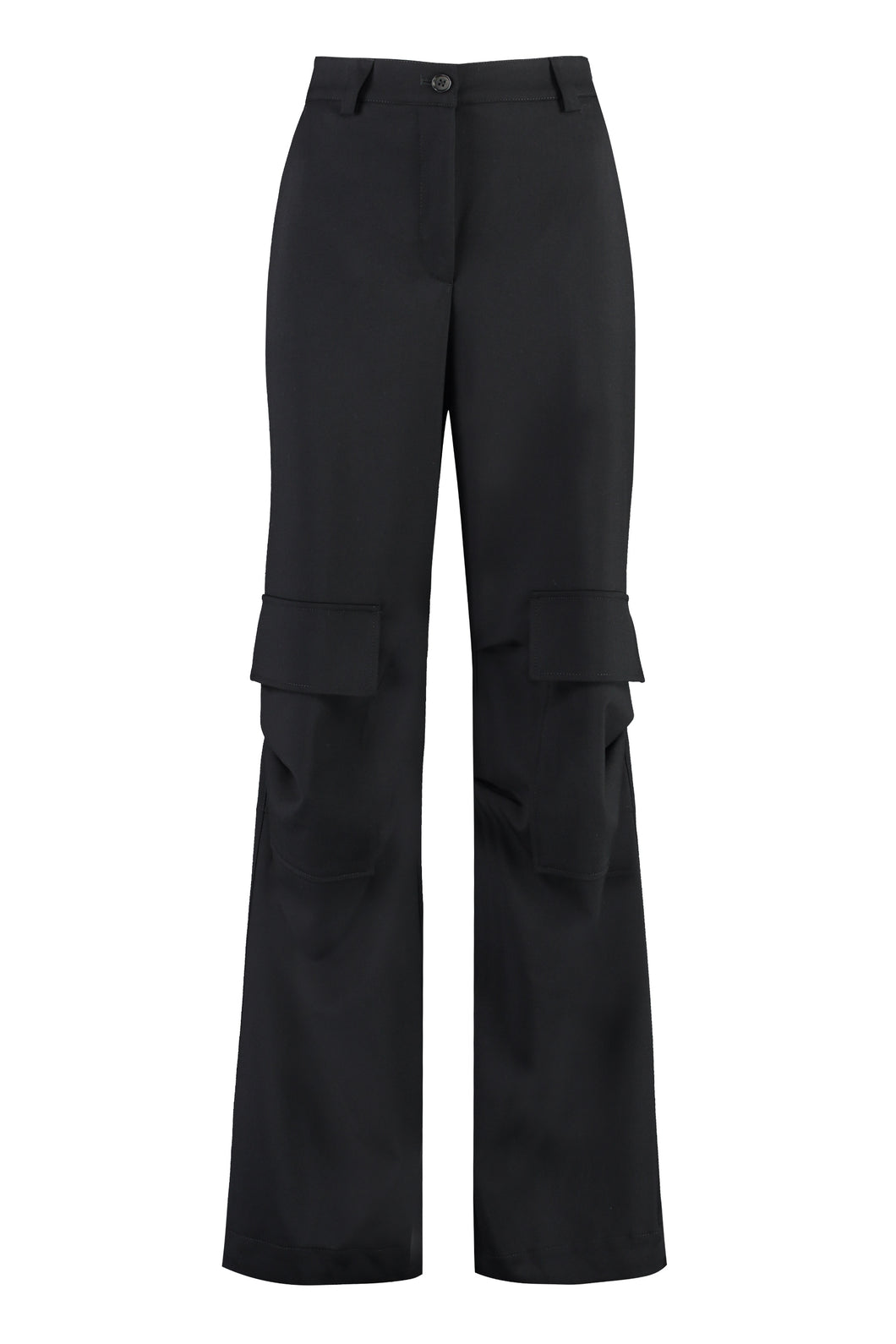 Wool cargo trousers