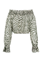Load image into Gallery viewer, Sol printed silk blouse

