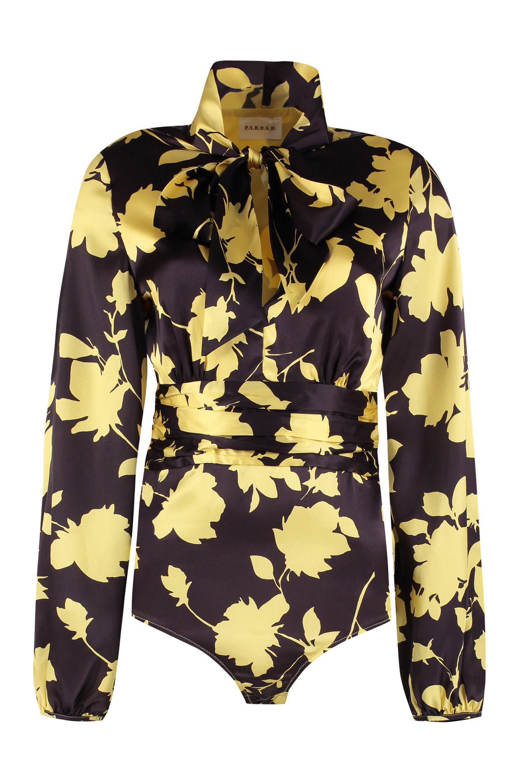 Sera floral print bodysuit-blouse