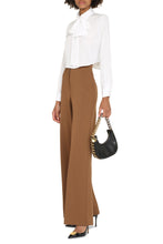Load image into Gallery viewer, Palmer lace-up collar crêpe blouse
