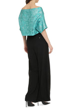 Load image into Gallery viewer, Floral jacquard fabric blouse

