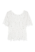 Load image into Gallery viewer, Floral macramé top
